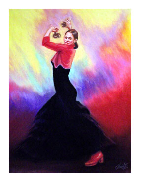 This small image of the Pasión 6 pastel painting links to the main page that contains details about and a link to buy a giclée of this painting.